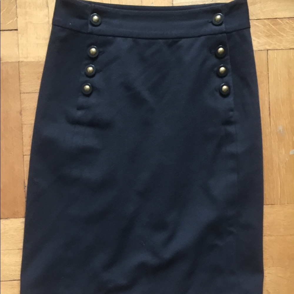 Tory Burch XS black sailor skirt